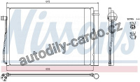 Chladič klimatizace NISSENS 94679