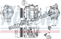 Kompresor klimatizace NISSENS 89092