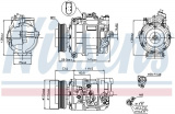 Kompresor klimatizace NISSENS 89092