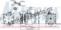 Kompresor klimatizace NISSENS 89178