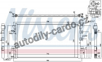 Chladič klimatizace NISSENS 94680