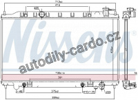 Chladič motoru NISSENS 68767