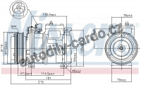 Kompresor klimatizace NISSENS 89093