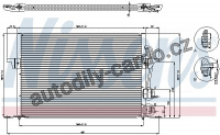 Kondenzátor, klimatizace NISSENS 94308