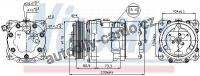 Kompresor klimatizace NISSENS 89195