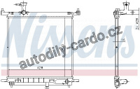 Chladič motoru NISSENS 68770