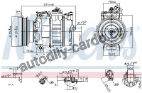 Kompresor klimatizace NISSENS 89232