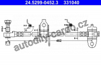 Brzdová hadice ATE 24.5299-0452 (AT 331040)