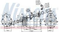 Kompresor klimatizace NISSENS 89095