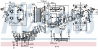 Kompresor klimatizace NISSENS 89240