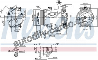 Kompresor klimatizace NISSENS 89096