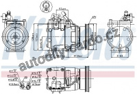 Kompresor klimatizace NISSENS 89264