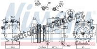 Kompresor klimatizace NISSENS 89294