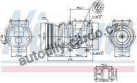 Kompresor klimatizace NISSENS 89098