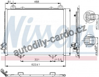Chladič klimatizace NISSENS 94285