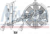 Ventilátor chladiče NISSENS 85742