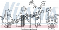 Kompresor klimatizace NISSENS 89306