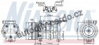 Kompresor klimatizace NISSENS 89099