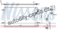 Chladič klimatizace NISSENS 94695