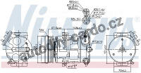 Kompresor klimatizace NISSENS 89100