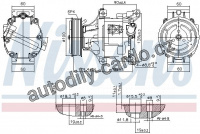 Kompresor klimatizace NISSENS 89324