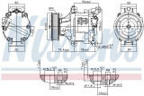 Kompresor klimatizace NISSENS 89324