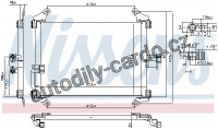 Chladič klimatizace NISSENS 94700