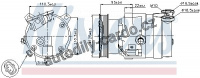 Kompresor klimatizace NISSENS 89106