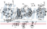 Kompresor klimatizace NISSENS 89362