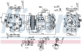 Kompresor klimatizace NISSENS 89362
