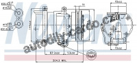 Kompresor klimatizace NISSENS 89108