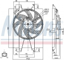 Ventilátor chladiče NISSENS 85767