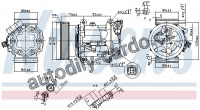 Kompresor klimatizace NISSENS 89372