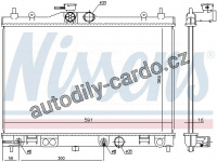 Chladič motoru NISSENS 68798