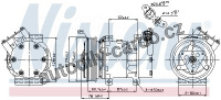 Kompresor klimatizace NISSENS 89109