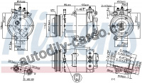 Kompresor klimatizace NISSENS 89383