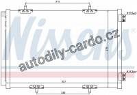 Chladič klimatizace NISSENS 940055