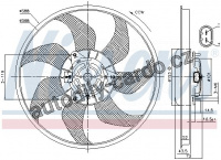 Ventilátor chladiče NISSENS 85776