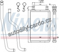 Výměník tepla NISSENS 70978