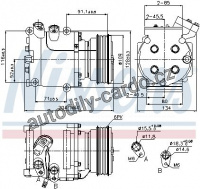 Kompresor klimatizace NISSENS 89233