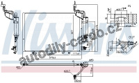 Chladič klimatizace NISSENS 940526