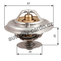 Termostat GATES (GT TH14380G1) - AUDI, SEAT, VW