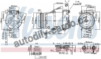Kompresor klimatizace NISSENS 89234