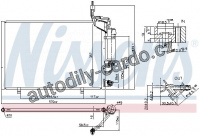 Chladič klimatizace NISSENS 940527