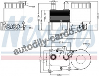 Chladič motorového oleje NISSENS 90706