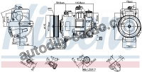 Kompresor klimatizace NISSENS 890632