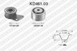 Sada rozvodového řemene SNR KD461.03