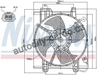 Ventilátor chladiče klimatizace NISSENS 85494