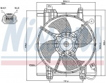 Ventilátor chladiče klimatizace NISSENS 85494