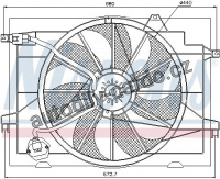 Ventilátor chladiče NISSENS 85366